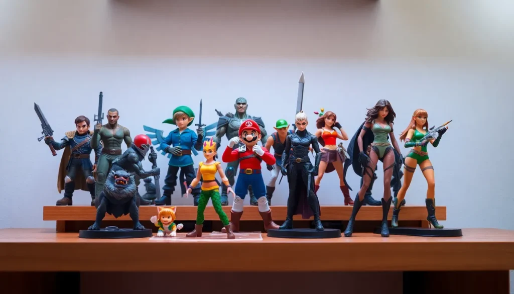 video games action figures